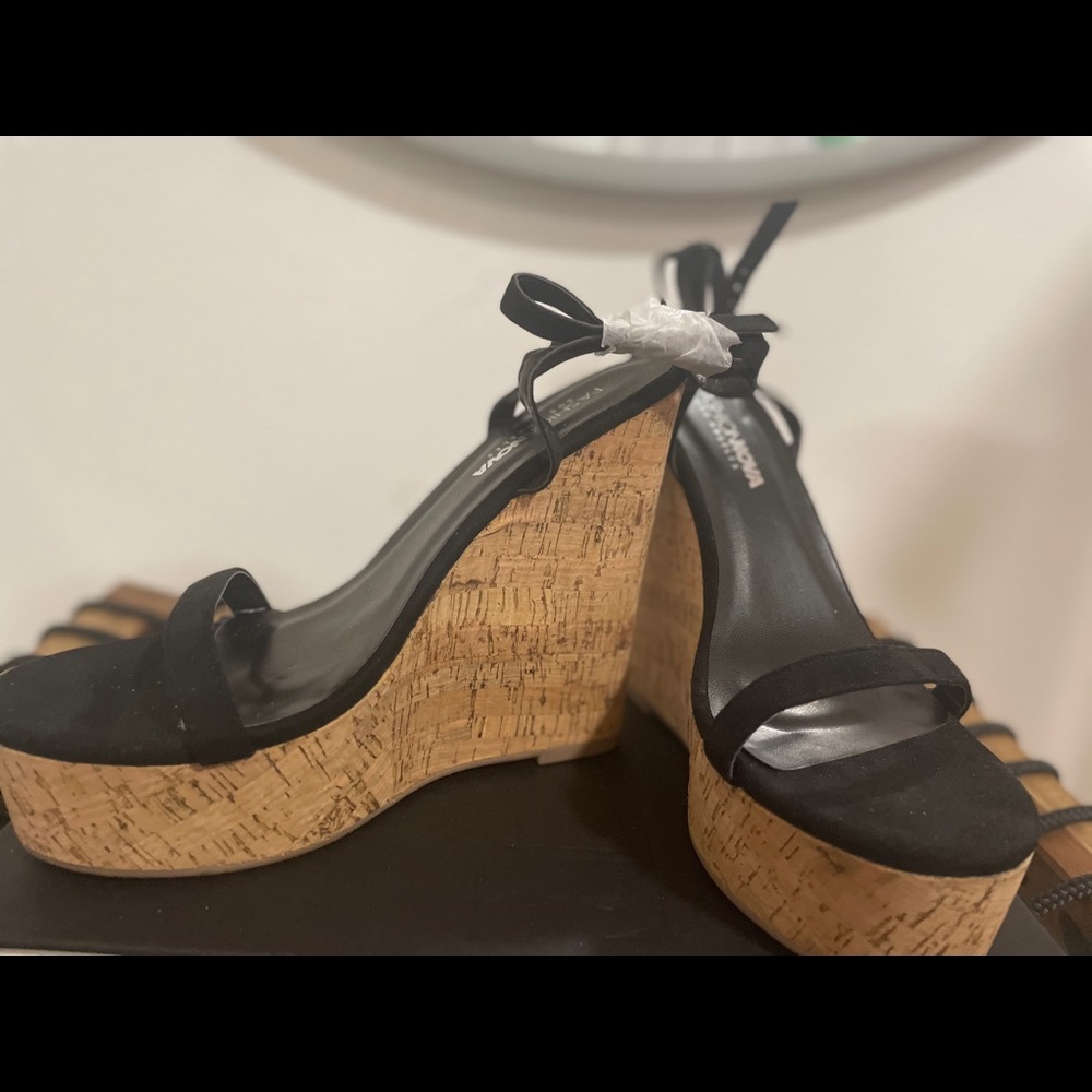 Black Fashion Nova Wedges